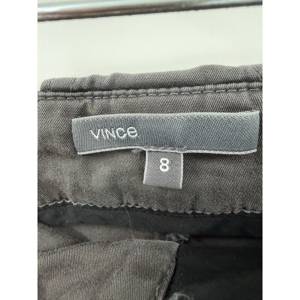 Vince Women's Dark Gray Bermuda Walking Shorts Cotton Blend Size 8 USA Made - Picture 4 of 7